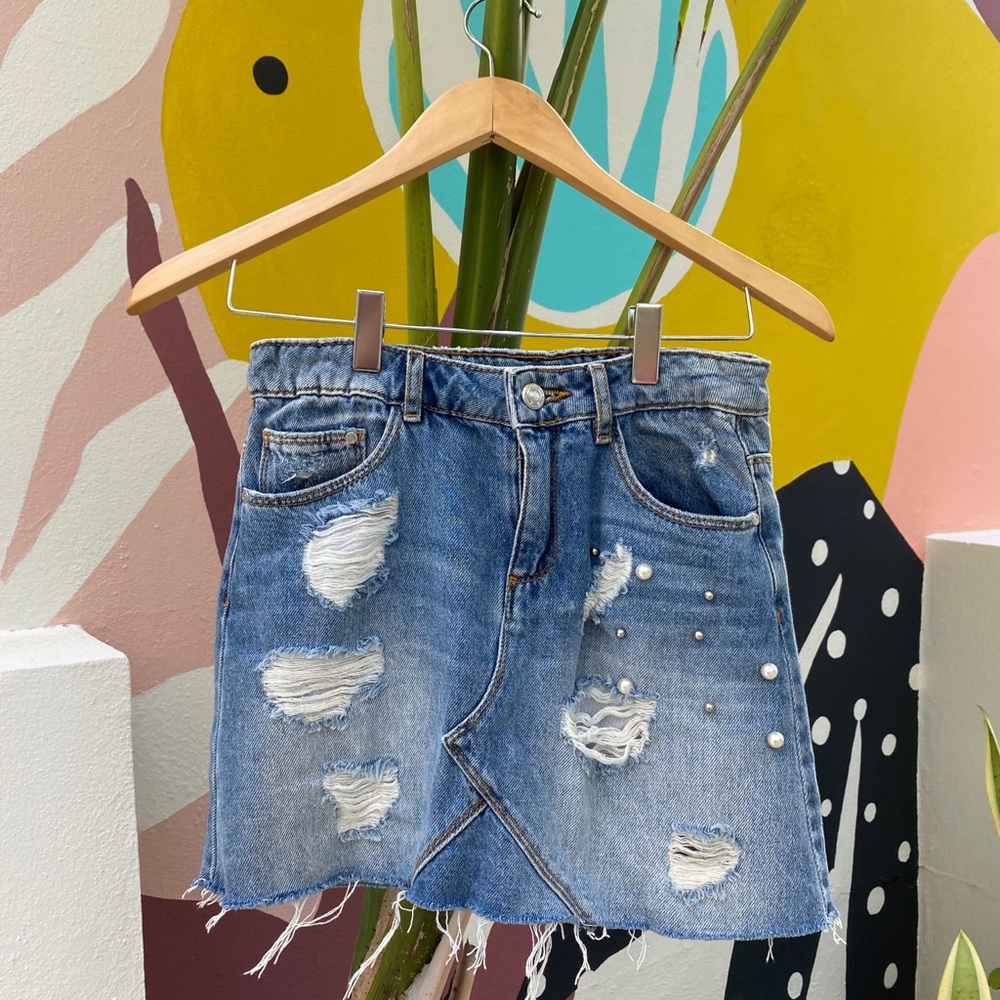 Zara denim skirt